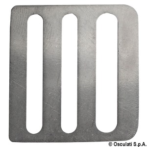Πόρπη inox  με 3 περάσματα από χάλυβα inox